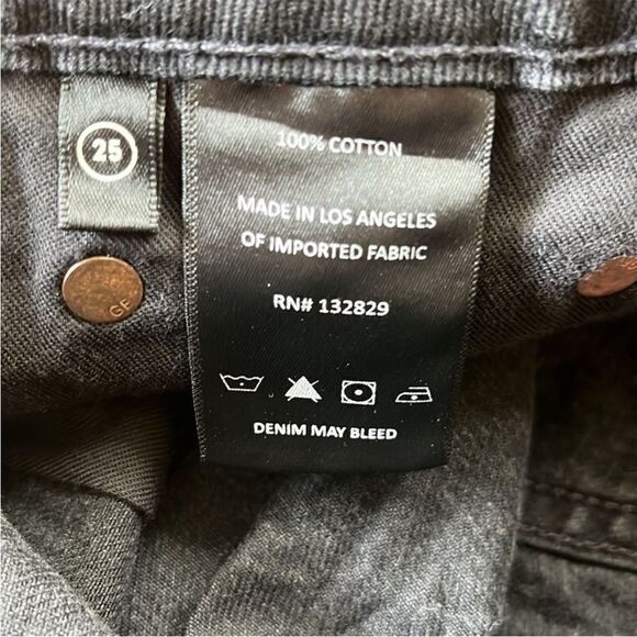 NWT GRLFRND Helena High Rise Cutoff Shorts Washed Black Raw Hem - Picture 9 of 12